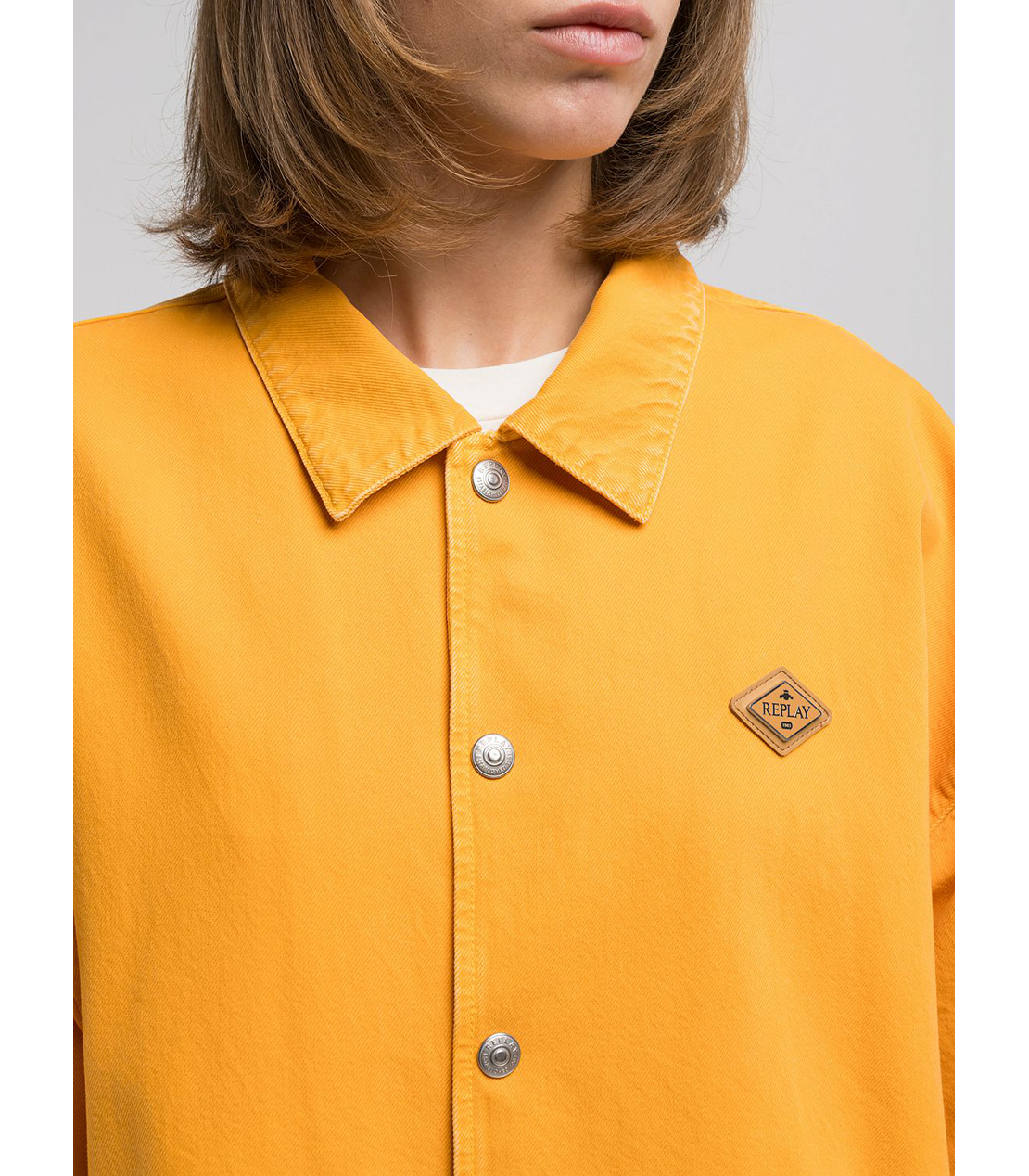 リサイクルブルデニムコーチジャケット 詳細画像 マンダリンイエロー 6